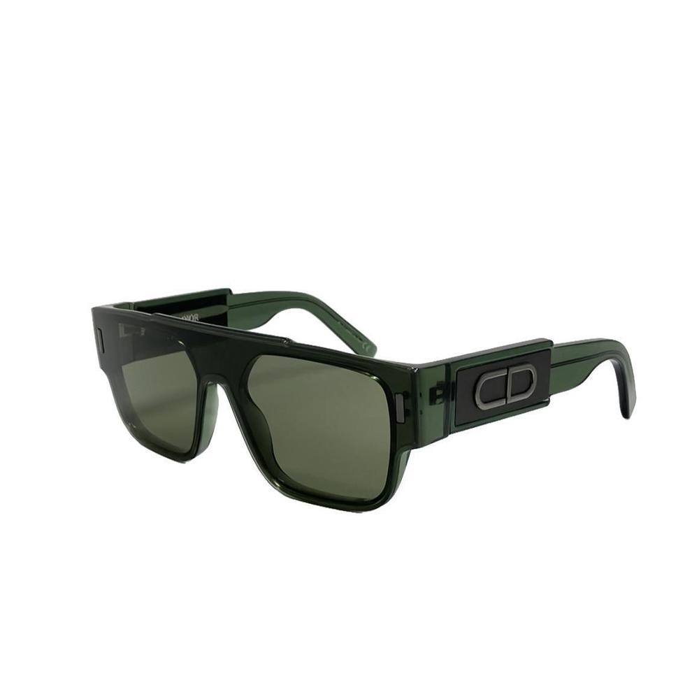 Dior Rectangular Sunglasses Dark Green - image 1